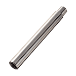 Linear shafts / hollow / stepped on one side / internal thread