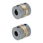 Oldham couplings / grub screw clamping, feather key / 1 disc: aluminium bronze / body: stainless steel