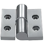 Flat plug-in hinges / cylindrical countersinks / POM bush / stainless steel / cloth polished / MISUMI