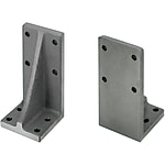 Angle brackets / unmachined, through hole, parallel pin bore / aluminium, cast iron / treatment selectable