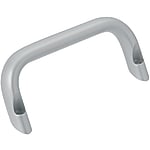 Handgriffe  / U-Form / ovale, schräg / Durchgangsbohrung / Aluminium