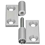 Flach-Steckscharniere / Kegelsenkungen / demontierbar / POM-Buchse / Aluminium extrudiert