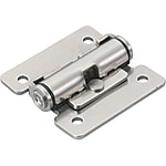 Torque hinges / fixed resistance / stainless steel / satin finish / MISUMI