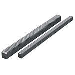 Zahnstangen / geradverzahnt / Modul 1.0-3 / L nominal 300-500mm / geschliffen / induktiv gehärtet / Stahl