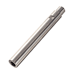 Linear shafts / material selectable / treatment selectable / stepped on one side / two-sided internal thread / spanner flat