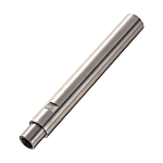 Linear shafts / material selectable / treatment selectable / stepped on one side / internal thread / spanner flat