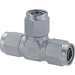 Couplings for Tubes / Nut and Sleeve Integrated / Union Tees