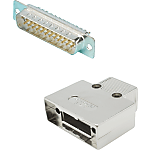 D-sub Connector, Complete Set (Hood / Connector)