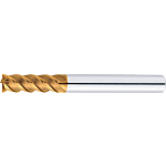 TSC series carbide multi-functional square end mill, 4-flute, 45° spiral / SR Flute Length model