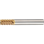 TSC series carbide high-helical end mill, multi-flute, 53° spiral / short model