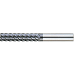 XAC series carbide high-helical end mill for high-hardness steel machining, multi-blade, 45° torsion / long model