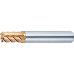 TSC series carbide high-helical end mill for high-hardness steel machining, multi-blade, 50° spiral / stub model
