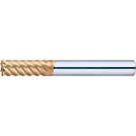 TSC series carbide high-helical end mill for high-hardness steel machining, multi-blade, 50° spiral / regular model