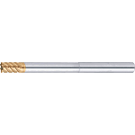 TSC series carbide high-helical end mill, 6-flute, 50° spiral / stub, long neck model