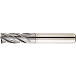 TiCN Coated Powdered High-Speed Steel Square End Mill, 4-Flute, Short