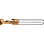 AS Coated High-Speed Steel Square End Mill, 2-Flute, Short