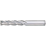 Powdered High-Speed Steel Square End Mill, 4-Flute / Regular / Non-Coated Model