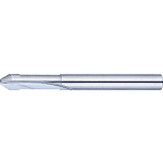 Carbide Straight Blade Corner Angle End Mill, 2-Flute, Neck Relief Type
