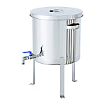 Stainless Steel General-Purpose Container With Ball Valve And Flat Steel Legs [STV-FL]