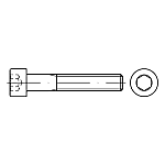 Zylinderkopfschraube / 00912.□□□ / DIN 912 / Innensechsrund / Festigkeit wählbar / Stahl, Edelstahl