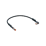 Sensor- / Aktor-Steckverbinder (Fertigteil) M8-Stecker, gerade, Buchse, rechter Winkel
