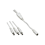 Low-volt distributor 1x DC-coupler to 3 x DC plug