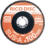RICO Disc φ100, grana abrasiva alundum 99-SUSA