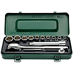 Socket Wrench Set (12 Sided Type / 12.7 mm Insertion Angle)