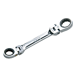 Short Ratchet Offset Wrench (Double Swivel Neck Type)