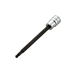 Long Ball Point Hex Bit Socket (9.5 mm Insertion Angle, Inch Size)