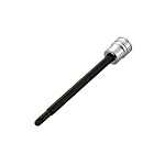 Douille embout Torx type T, inviolable, type long (angle d'insertion 6,3 mm)