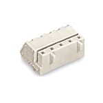 1-conductor female plug, Snap-in mounting feet 721