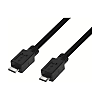 Câble USB Micro A mâle / Micro B mâle - noir