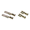 Panel connectors with latch
