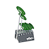 Wiha Jeu de clés mâles avec manche en T TORX®, 7 pcs, chromées mat dans le support d’établi