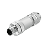 Connettore in metallo / dritto maschio M12