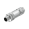 Connettore maschio in acciaio inox M12