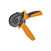 Utensile per crimpatura, capicorda con terminali a filo con / senza collari in plastica, crimpatura esagonale