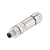 Connettore maschio tondo (configurazione libera), maschio, dritto, M8