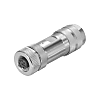 Connettore maschio tondo (configurazione libera), femmina, dritto, M12