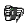 Wiha Set di chiavi a brugola in supporto Classic, Tamper Resistant (con foro), ossidazione nera