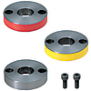 Spacer washers for guide bushes