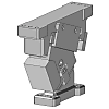 Normschieber oben hängend für Stanzen / schwere Ausführung / MGFVH65 (Hubwinkel θ: 60-75) 