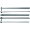 Straight Center Pins With Tip Processed -Die Steel SKD61+Nitriding / Shaft Diameter (P) Designation (0.1mm Increments) Type-