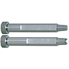 Konturkernstifte / zylindrisch / HSS, Werkzeugstahl / D 0,005, L 0,01mm / abgesetzt / D-Form/Vierkant / Stirnform wählbar