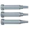 Konturkernstifte / zylindrisch / HSS, Werkzeugstahl / L 0,01mm / zweifach abgesetzt / konische Stirnform wählbar / Schafttoleranz -0.005 ─ 0