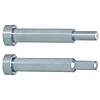 Konturkernstifte / zylindrisch / HSS, Werkzeugstahl / D, L 0,01mm / abgesetzt / Stirnform wählbar