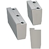 Core lock stopper blocks / wedge-shaped / counterbore / wedge angle selectable / back support wedge / partial groove embedding 4mm