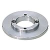 Centring rings / through hole / stepped / 4-fold mounting hole / large collar