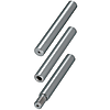 Linear shafts / steel / surface hardened, nickel plated / end forms selectable